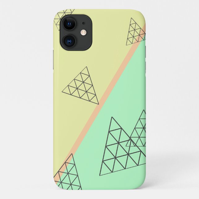 Pyramid Triangle Shapes iPhone 11 Case Cover (Back)