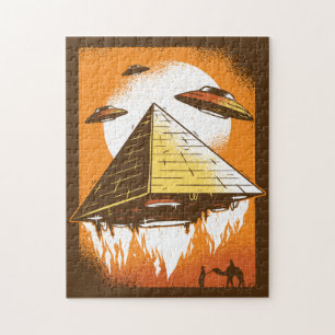 Pyramid Ufo Jigsaw Puzzle