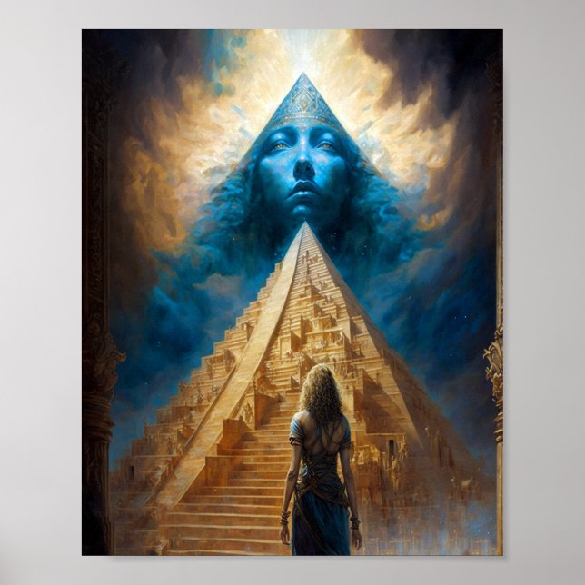 Pyramid Visionary Surreal Art Poster (Front)