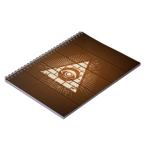 Pyramid with eye notebook