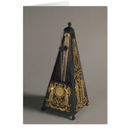 Pyramidal metronome, 1815 cards (Front)