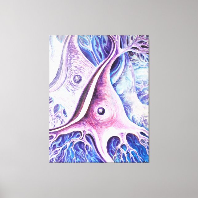 Pyramidal neurons canvas print (Front)