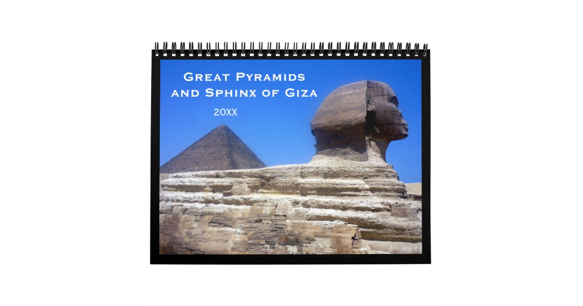 pyramids 2024 calendar Zazzle