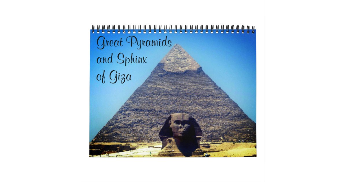 pyramids 2024 calendar Zazzle