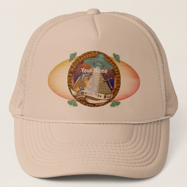 Pyramids Alien Spaceship  hat (Front)