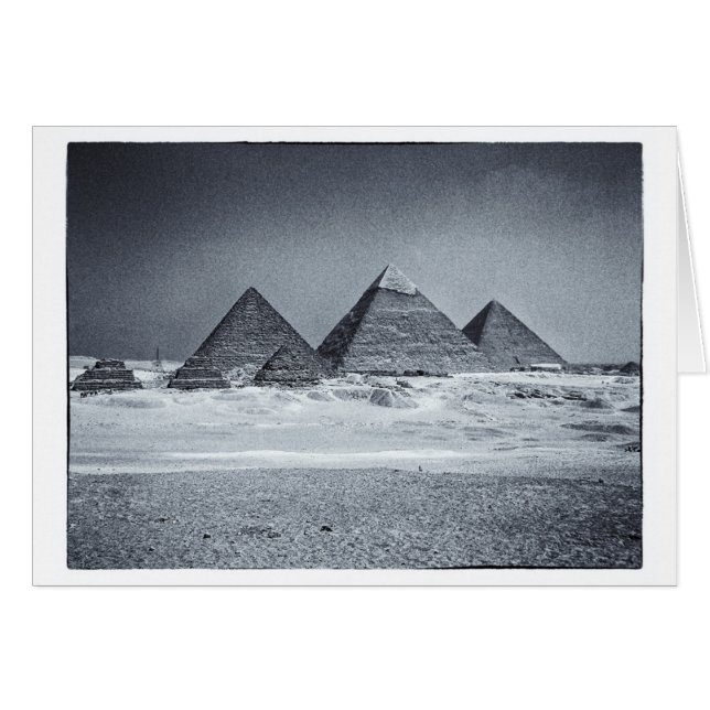 Pyramids, Ancient Cairo, Egypt Cards (Front Horizontal)