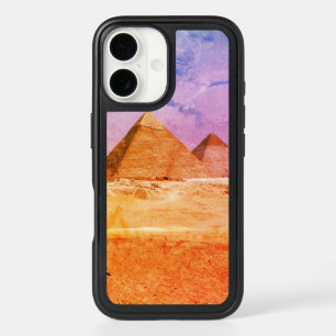 Pyramids, Ancient Egypt, Vintage Art iPhone 16 Case