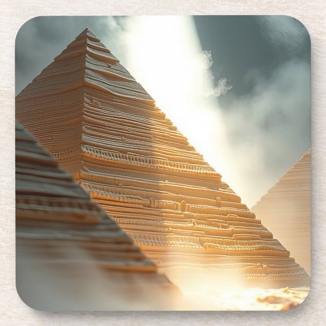 Pyramids  beverage coaster (Front)