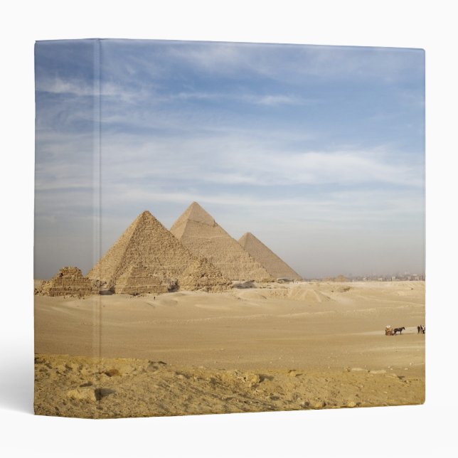 Pyramids Cairo, Egypt 3 Ring Binder (Front/Spine)