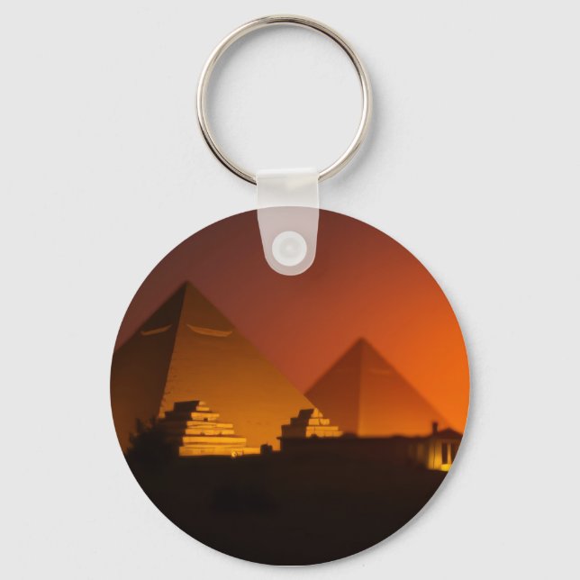 Pyramids design keychain (Front)