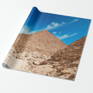 Pyramids in giza ancient, antiquities, archeology, wrapping paper
