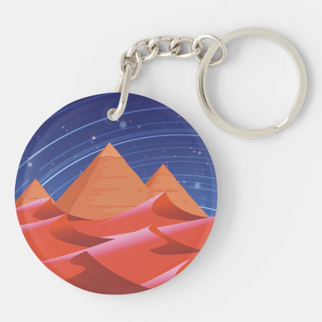 Pyramids Keychain (Back)