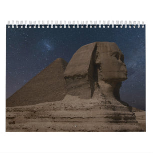 Pyramids Landscape Sphinx Pharaoh ancient Egypt Calendar