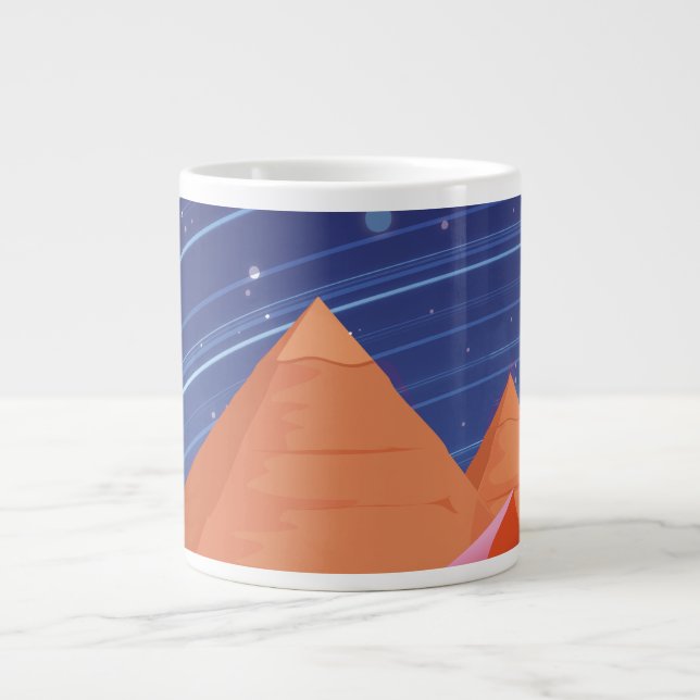 Pyramids Large Coffee Mug (Front)