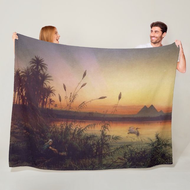 PYRAMIDS of EGYPT Fleece Blanket (In Situ)