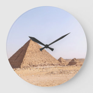Pyramids of Egypt   Large Clock