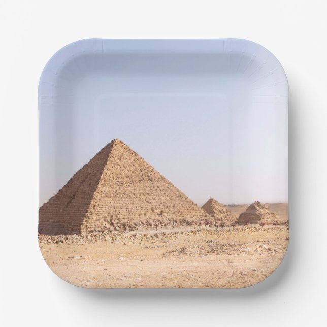 Pyramids of Egypt   Paper Plates (Front)