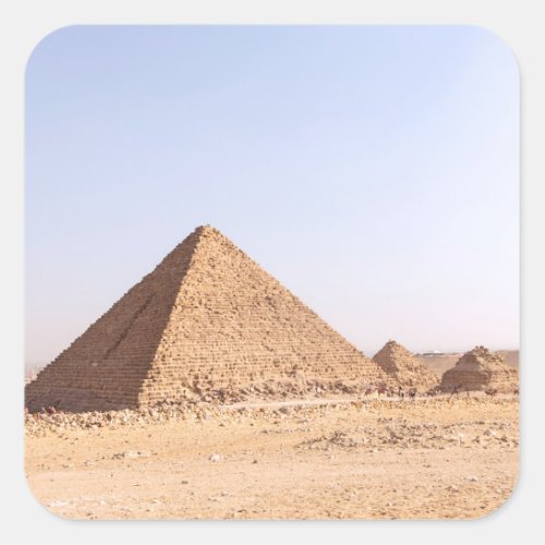 Pyramids of Egypt   Square Sticker
