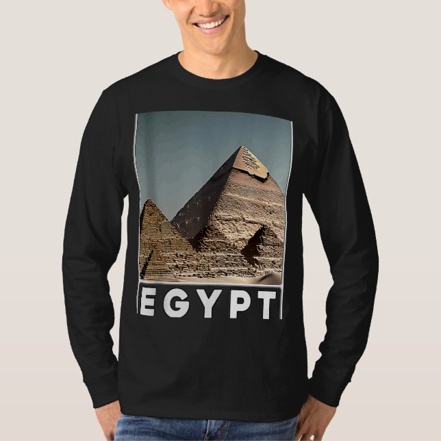Pyramids of Giza Cairo Egypt  T-Shirt (Front)