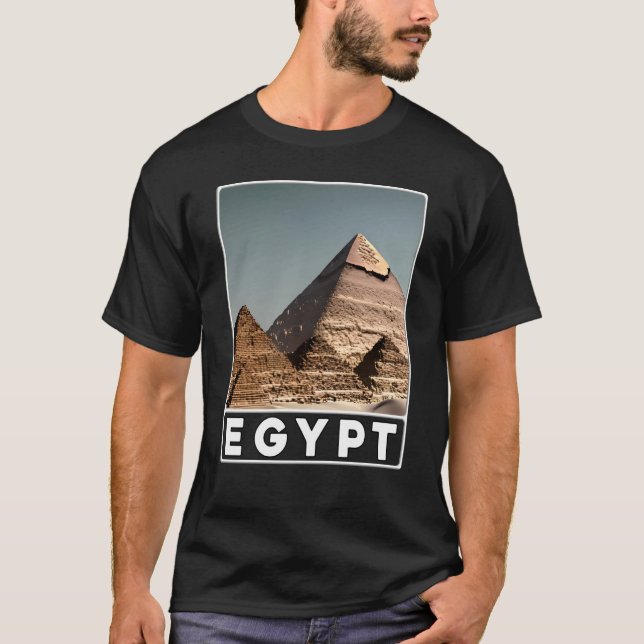 Pyramids of Giza Cairo Egypt T-Shirt (Front)