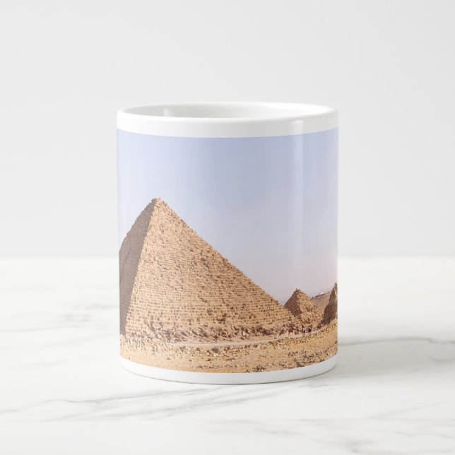 Pyramids of Giza Giant Coffee Mug (Front)