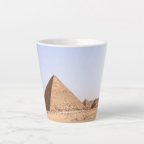 Pyramids of Giza Latte Mug