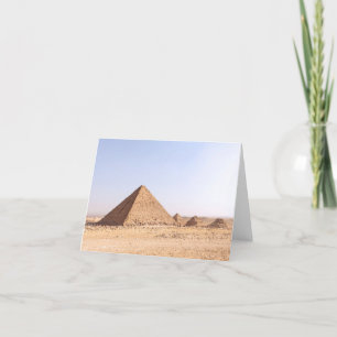 Pyramids of Giza Letterpress Thank You Card