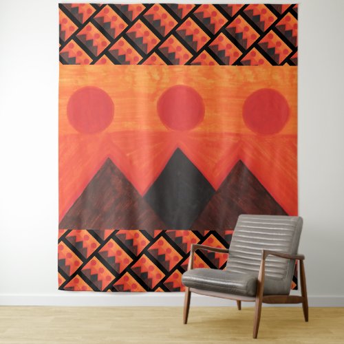 Pyramids Of Other Worlds 4 Tapestry