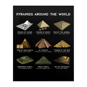 Pyramids Of The World Archeology Civilizations Acrylic Print