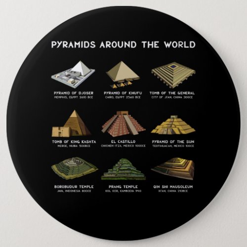Pyramids Of The World Archeology Civilizations Button