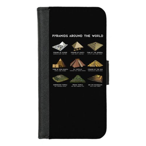 Pyramids Of The World Archeology Civilizations iPhone 87 Wallet Case