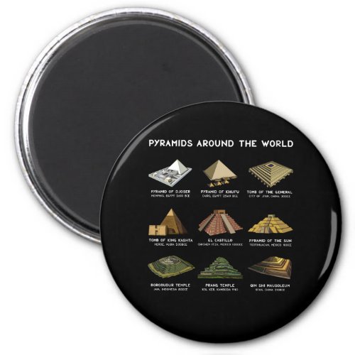 Pyramids Of The World Archeology Civilizations Magnet