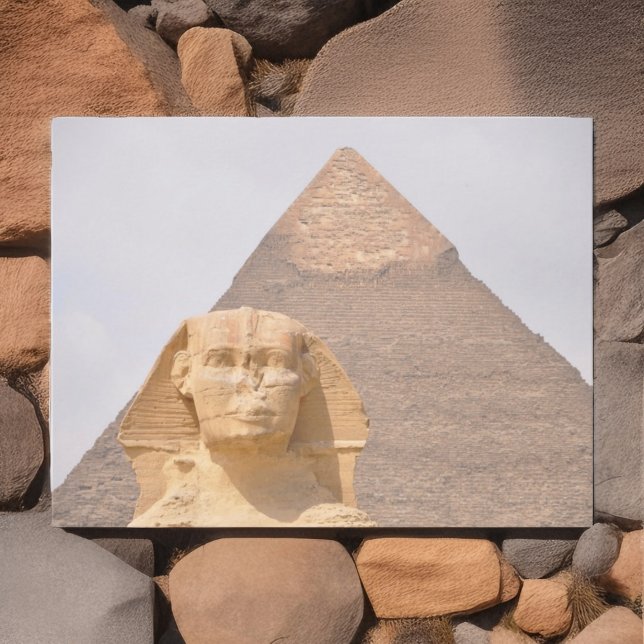 Pyramids Sphinx Ancient Egypt Souvenir Postcard (Creator Uploaded)