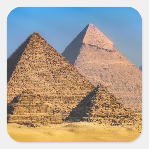 Pyramids Square Sticker
