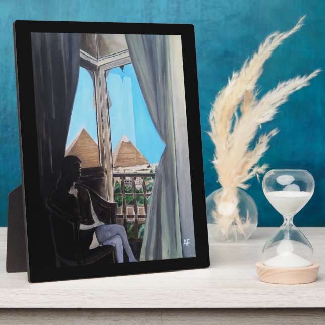 Pyramisa Hotel Painting by Alfred Fox Plaque (Side)