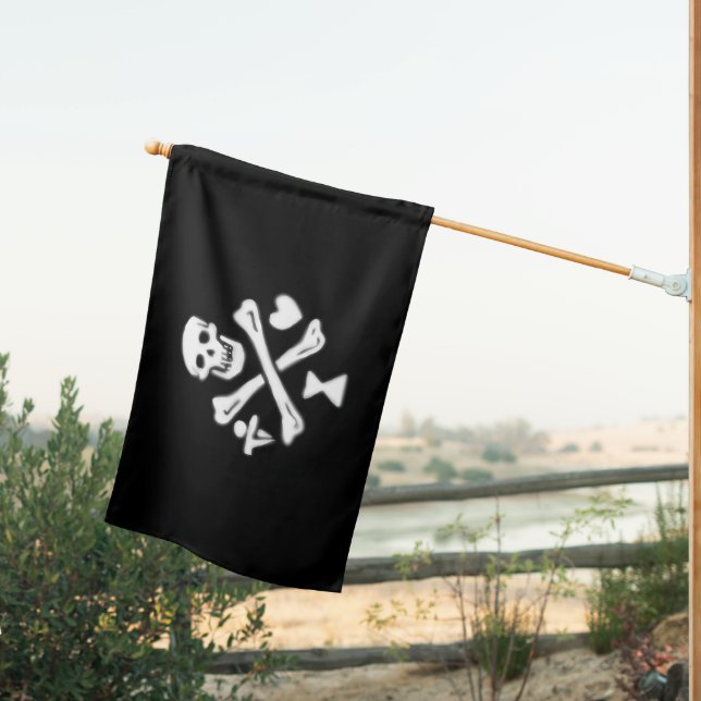 Pyrate Saga Jolly Roger flag (Insitu (Back))