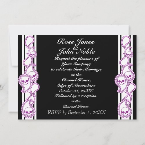 Pyre Purple Wedding Invitation