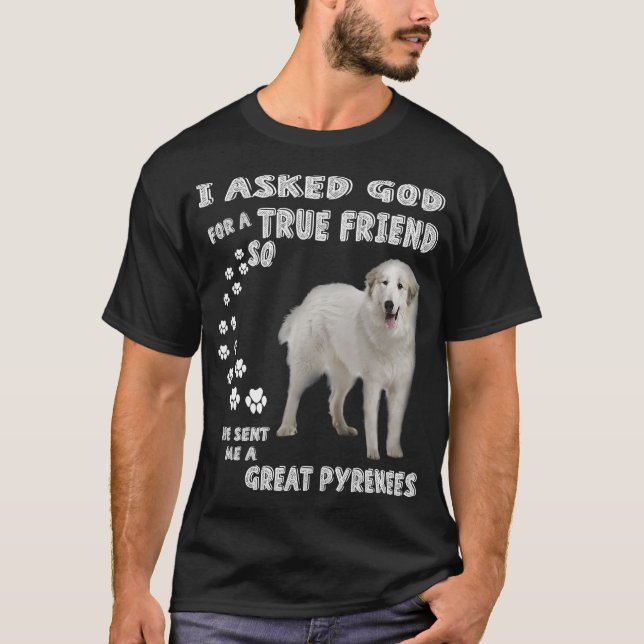 Pyrenean Mountain Dog Mom Dad Great Pyrenees T-Shirt (Front)