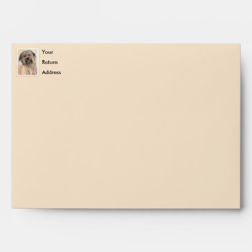 Pyrenean Shepherd Painting _ Cute Original Dog Art Envelope