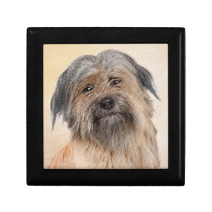 Pyrenean Shepherd Painting - Cute Original Dog Art Gift Box