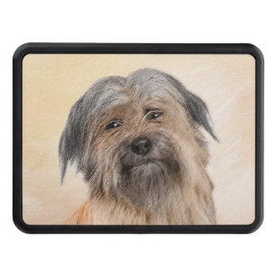 Pyrenean Shepherd Painting - Cute Original Dog Art Hitch Cover
