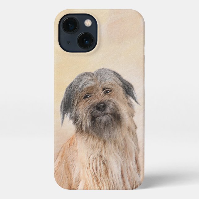 Pyrenean Shepherd Painting - Cute Original Dog Art iPhone Case (Back)
