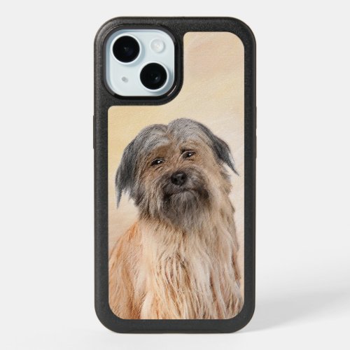 Pyrenean Shepherd Painting _ Cute Original Dog Art iPhone 15 Case