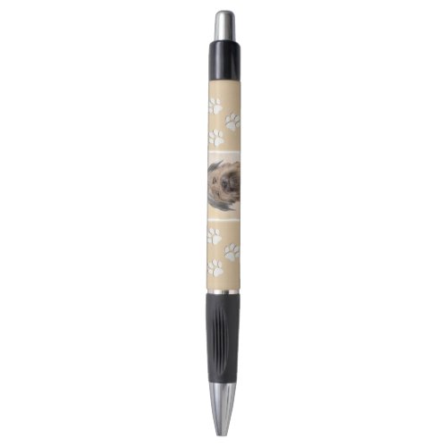 Pyrenean Shepherd Painting _ Cute Original Dog Art Pen
