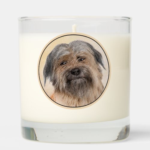 Pyrenean Shepherd Painting _ Cute Original Dog Art Scented Candle