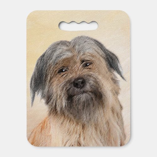 Pyrenean Shepherd Painting _ Cute Original Dog Art Seat Cushion