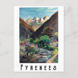 Pyrenees, France Postcard