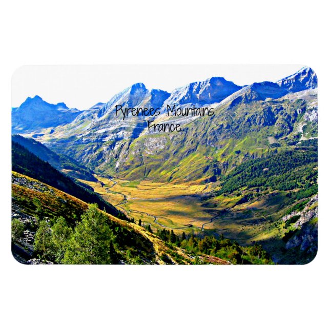 Pyrenees Mountains, France Magnet (Horizontal)