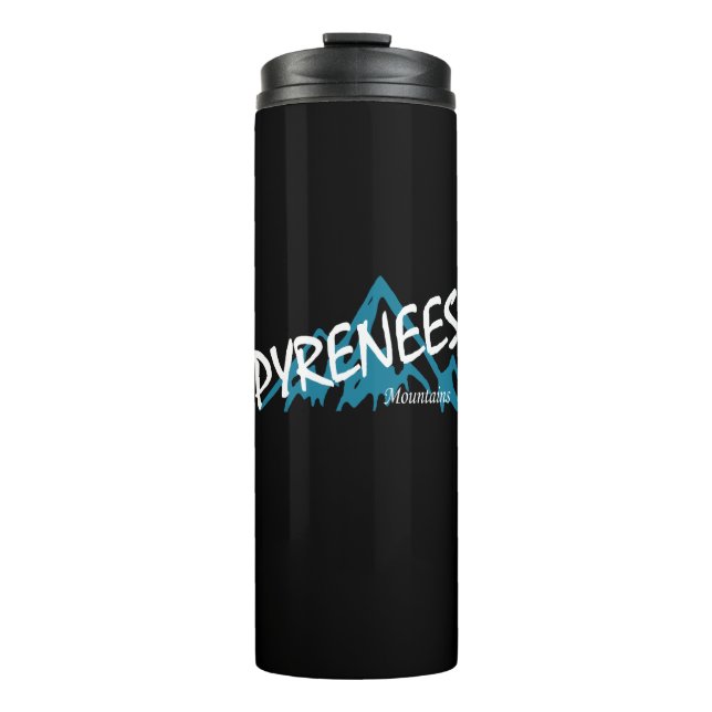 Pyrenees Mountains Thermal Tumbler (Front)