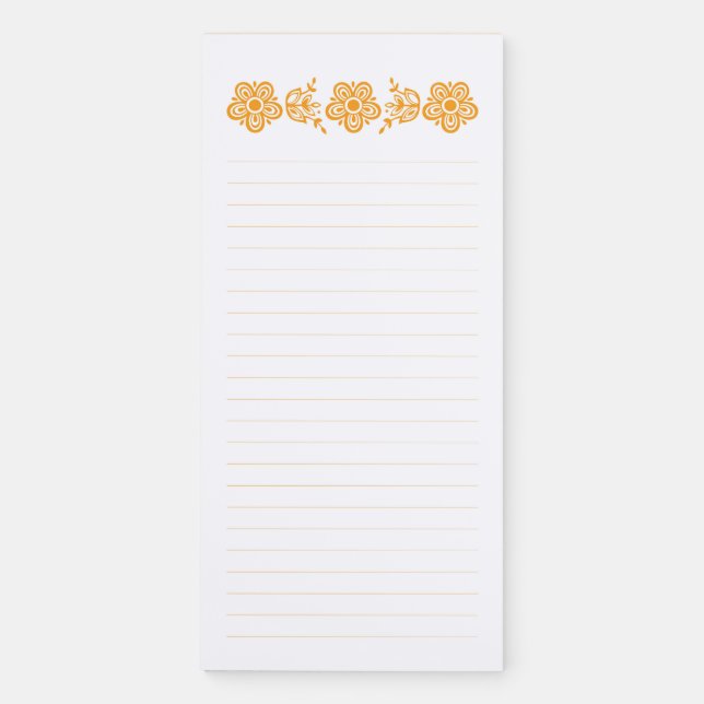 Pyrex Butterfly Gold Magnetic Notepad (Front)